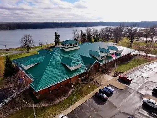 Tarping and dry-in on a Williamsport commercial roof